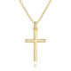 AMELINE 14K Gold Cross Necklaces for Women Gold Cross Chain Minimalist Cross Pendant Small Cross Necklace for Women Cross Jewelry