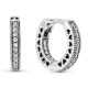 Pavé Heart Hoop Earrings - Elegant Earrings for Women - Great Gift for Her - Made with Sterling Silver & Cubic Zirconia
